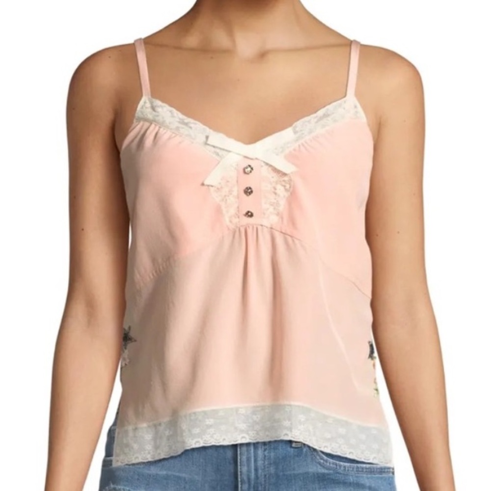 Coach x Selena Gomez Light Pink Camisole Tank Blouse Limiter Edition 2018